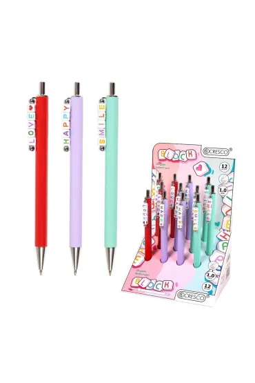 Długopis Block z koralikami (12 szt)