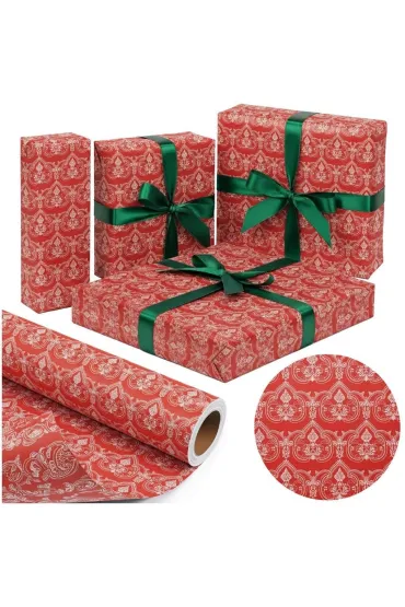 Papier ozdobny pakowy - roślinny 57cmx25m