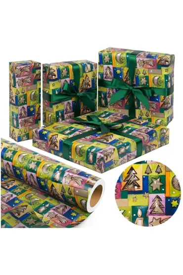 Papier choinki Kolorowe Święta X-Strong 38cmx20m