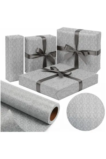 Papier Grey/Silver Damask X-Strong 57cmx25m