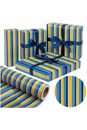 Papier ozdobny Morskie Pasy X-Strong 38cmx20m