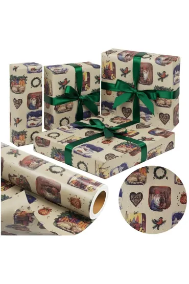 Papier kraftowy Retro Christmas X-Strong 38cmx20m