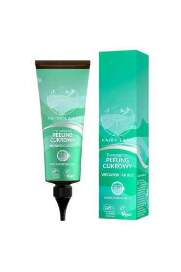 Trychologiczny peeling cukrowy do włosów o każdej porowatości Wegański Arbuz