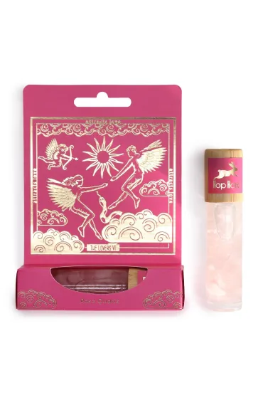 Roll-On Miłość &ndash; Kwarc Różowy z Olejkami Eterycznymi Róży i Szałwii Muszkatołowej