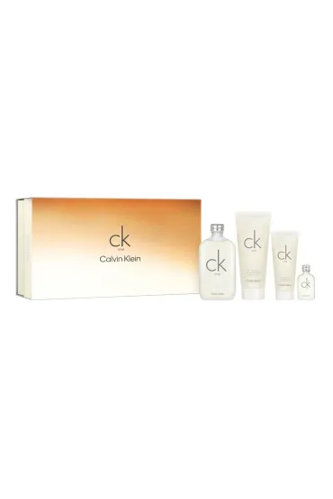 SET CK One EDT spray + BODY CREAM + SHOWER GEL + MINIATURA EDT