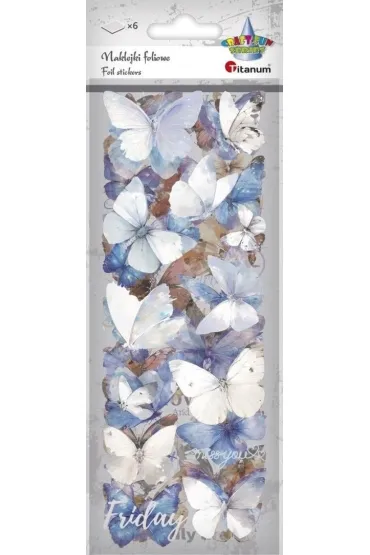 Naklejki foliowe 6 plansz motyle