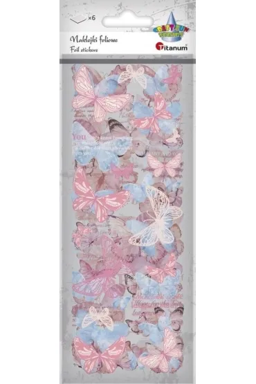 Naklejki foliowe 6 plansz motyle