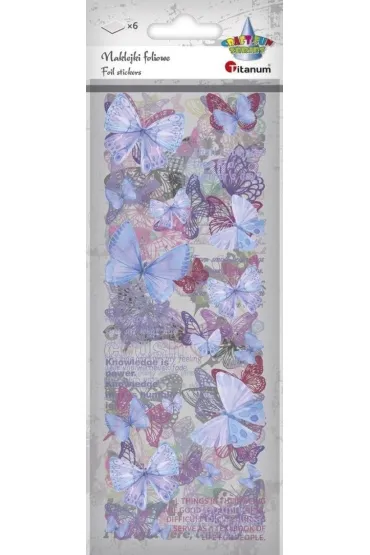 Naklejki foliowe 6 plansz motyle