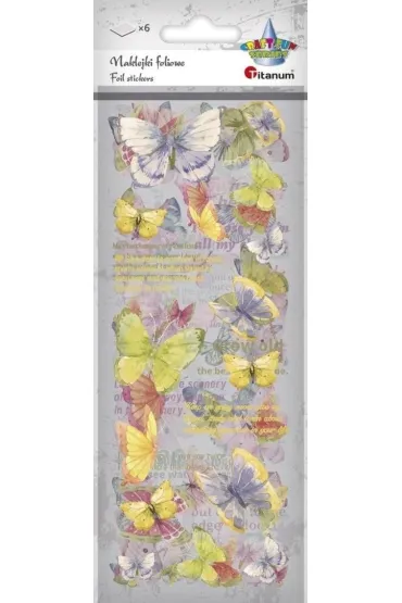 Naklejki foliowe 6 plansz motyle