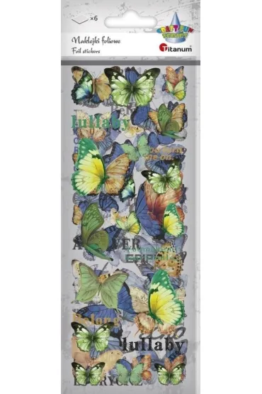 Naklejki foliowe 6 plansz motyle