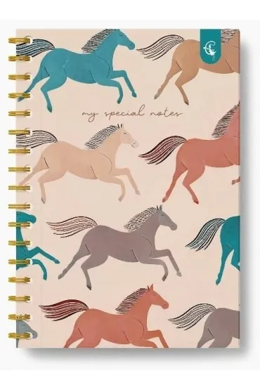 Kołonotatnik ozdobny B5/160K kratka Jednorożc