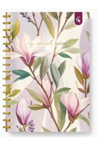 Kołonotatnik ozdobny B5/160K kratka Magnolia