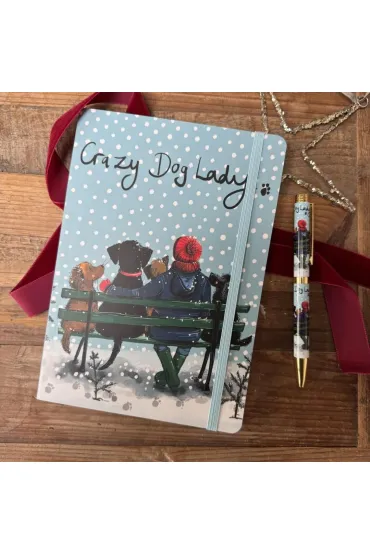 Notatnik z gumką A5 Crazy Dog Lady Psiara Święta