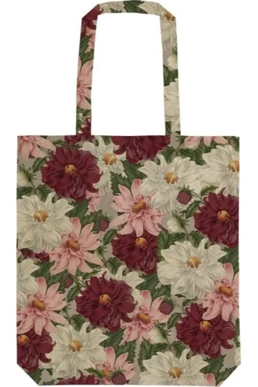 Torba bawełniana STBAG 76 Fioletowe dalie