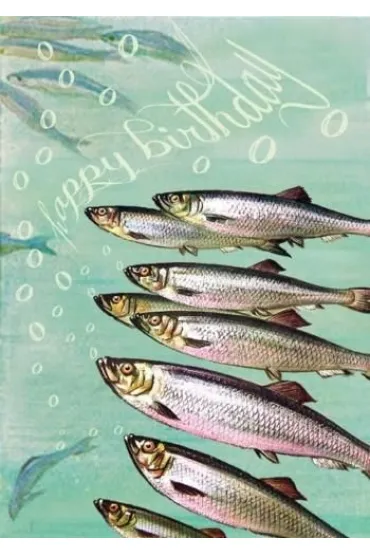 Karnet B6 z kopertą Urodziny Rybi chór