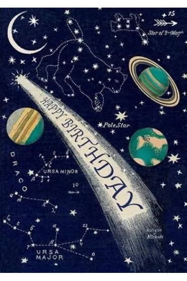 Karnet B6 z kopertą Urodziny Gwiazdozbiór Planety
