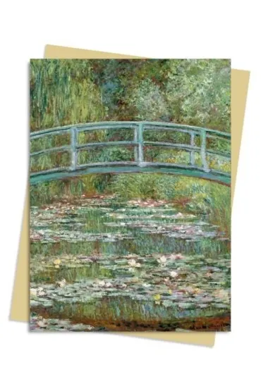 Karnet B6 Most nad stawem z liliami wodnymi