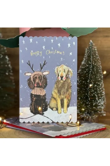 Karnet Święta Psy poroże