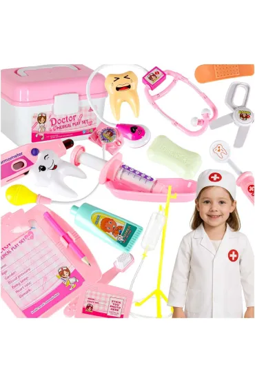 Zestaw lekarza w kuferku mały doktor dźwięk