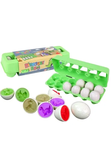 Sorter edu jaja dinozaura układanka 12 szt