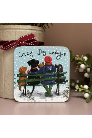 Podkładka pod kubek Crazy Dog Lady Psiara Święta