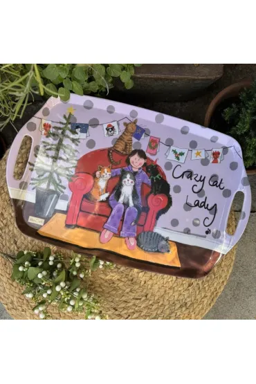 Taca duża Crazy Cat Lady Kociara Święta
