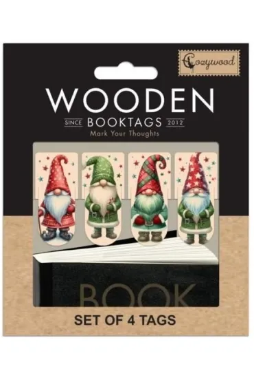 Zakładki drewniane do książki Krasnale