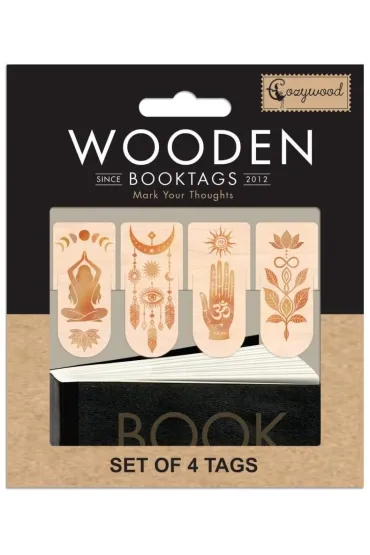 Zakładki drewniane do książki Joga