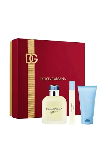 SET DOLCE&amp;GABBANA Light Blue EDT spray + SHOWER GEL + EDT