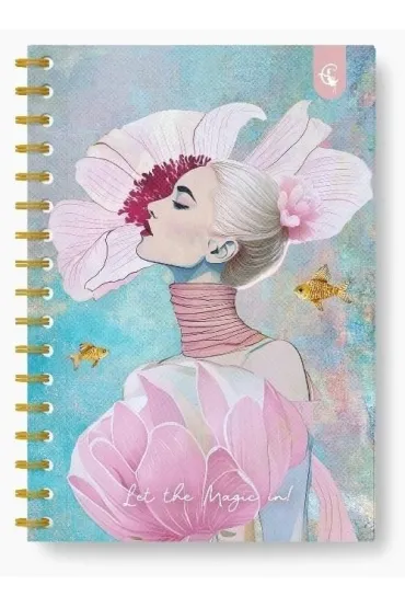 Kołonotatnik ozdobny B5/160K kratka Fashion