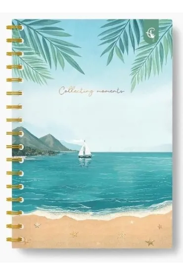 Kołonotatnik ozdobny B5/160K kratka Plaża