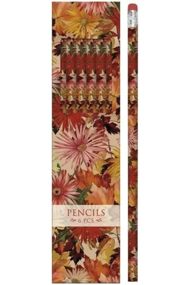 Ołówki ozdobne STPEN43 jesień 6 szt