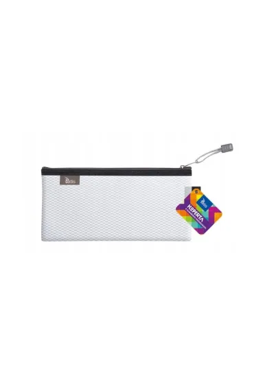 Koperta DL z suwakiem metalowym biała