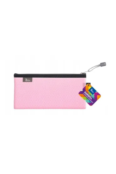 Koperta DL z suwakiem metalowym różowa