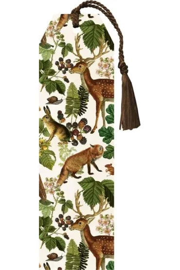 Zakładka 159 ze wstążką Leśne zwierzęta