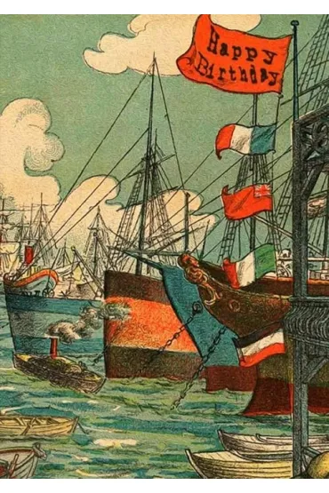 Karnet B6 z kopertą Urodziny Port