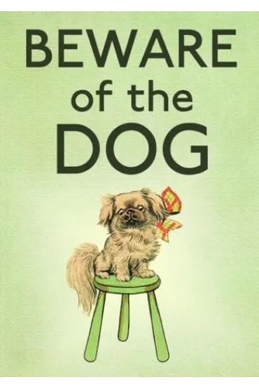 Karnet B6 z kopertą Strzeż się psa