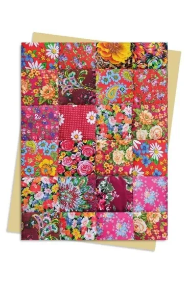 Karnet B6 Floral Patchwork Quilt
