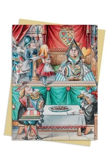 Karnet B6 Alicja w Krainie Czarów Królowa Kier