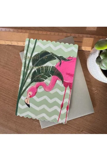 Karnet Urodziny Flaming