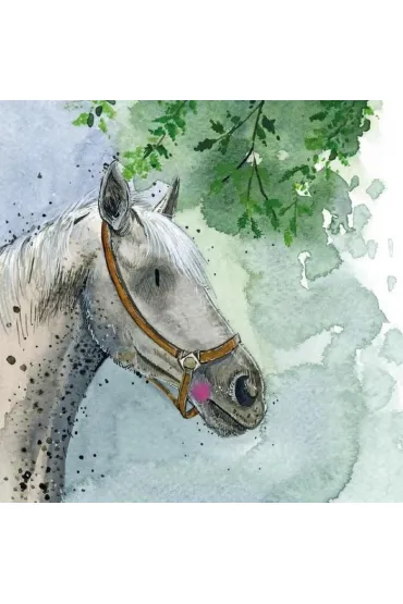 Karnet Koń pod drzewem