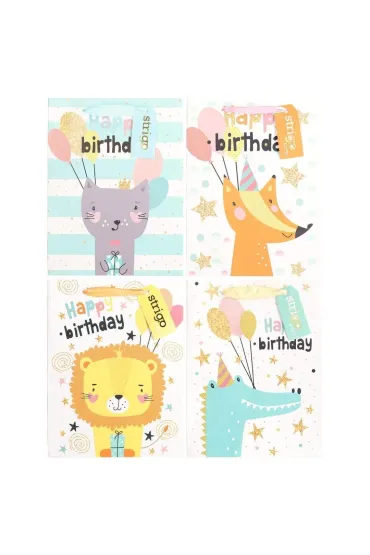 Torba prezentowa Party 18x23x10cm mix STRIGO