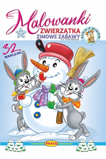 Zwierzątka- zimowe zabawy. Malowanki