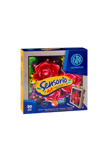 Masa plastyczna Sensorio Art Piwonie z ramką 30 kolorów