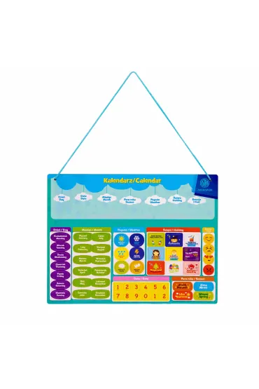Magnetyczny zestaw edukacyjny Astrafun nauka kalendarza 56 elementów