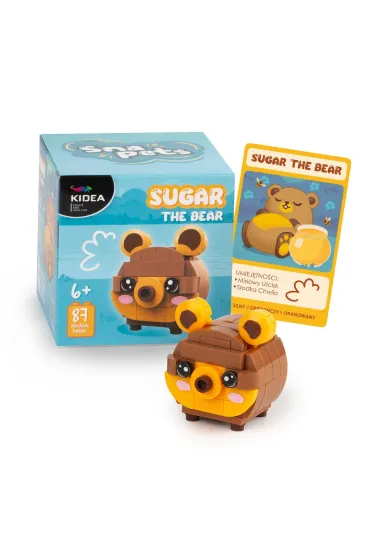  Klocki snapets miś brązowy KIDEA