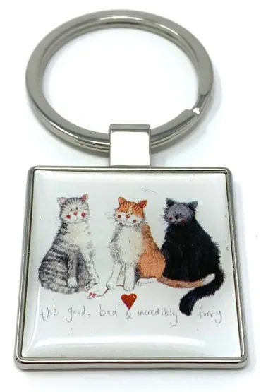 Brelok do kluczy 3 koty