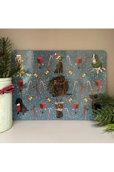 Podkładka pod talerz Świąteczne psy Święta