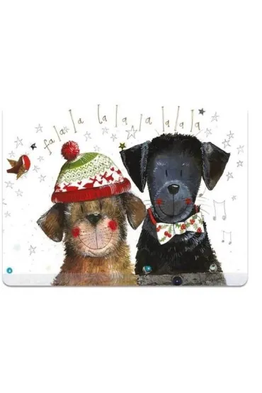 Podkładka pod talerz Świąteczne psy La la Święta