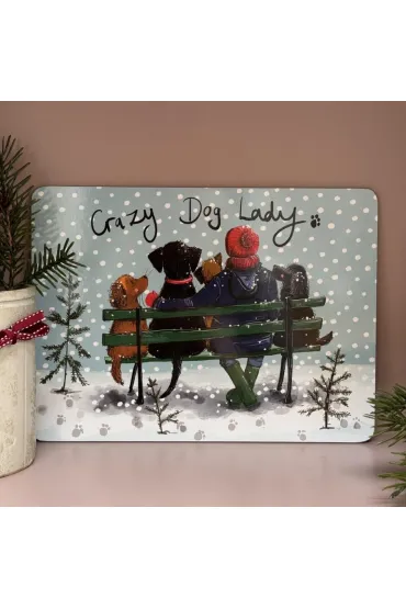 Podkładka pod talerz Crazy Dog Lady Psiara Święta